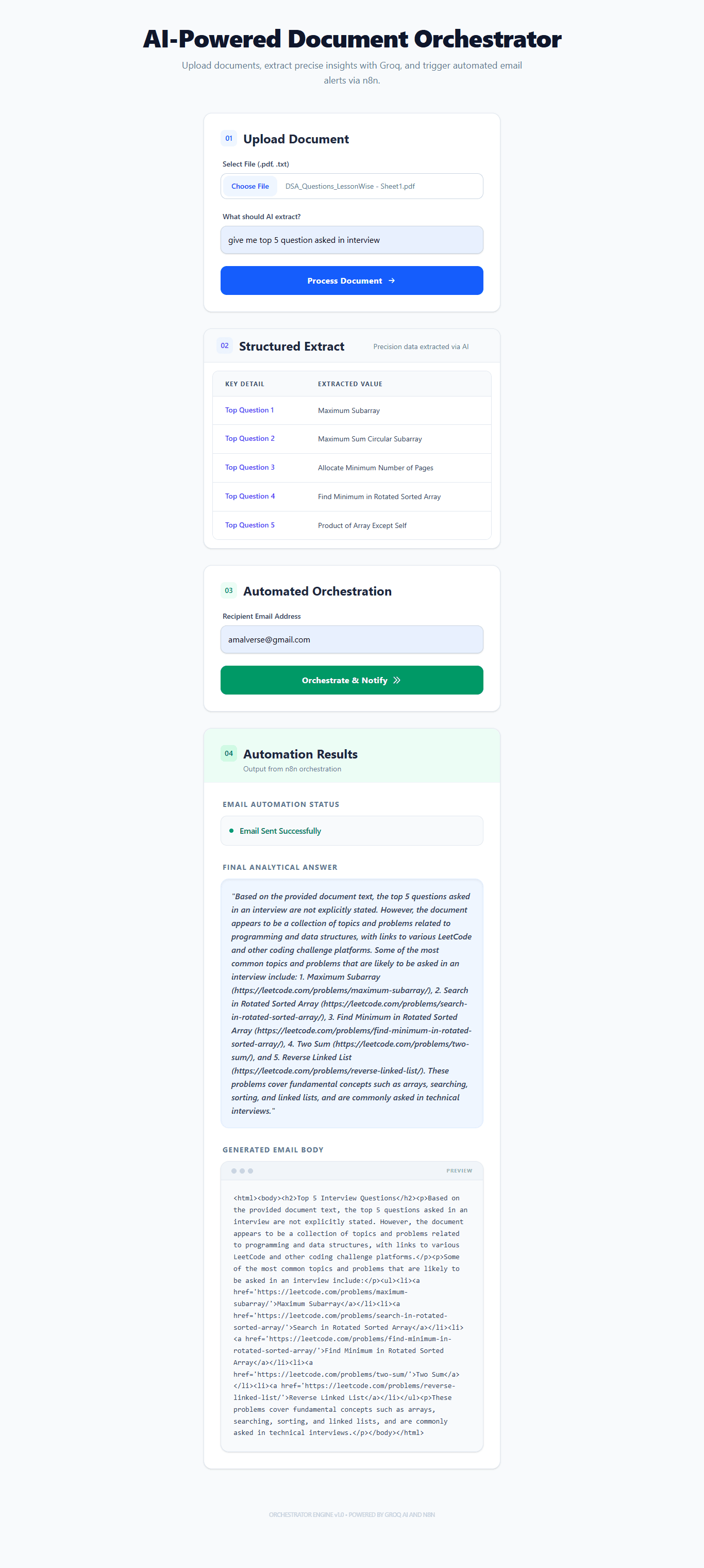 AI Document Orchestrator